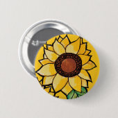 ひまわり 缶バッジ (正面&裏面)