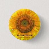 ひまわり 缶バッジ (正面)