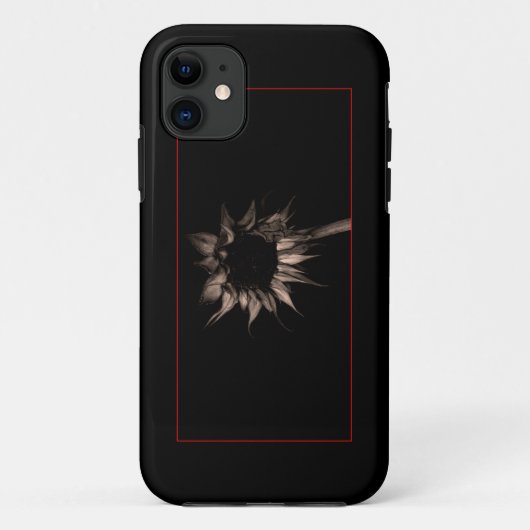 ひまわり – 美しいユニークカッコいいファインアート画像 Case-Mate iPhoneケース (裏面)