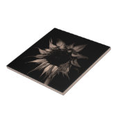 ひまわり – 美しいユニークカッコいいファインアート タイル (側面)