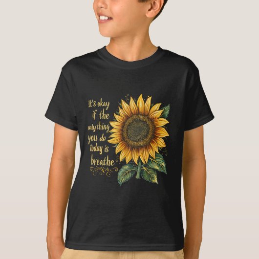 ひまわり 自殺予防 Tシャツ (正面)