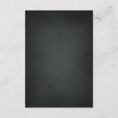 ひまわり 花の黒板 ヴィンテージ 結婚式 出席確認 出欠カード (裏面)