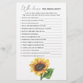 ひまわり – 花嫁のゲームを知っ最高のている人 (正面)