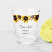 ひまわり 花嫁の花 ガール ウェディング ショットグラス (正面)