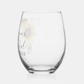 ひまわり 花 グリーン ブライダルシャワー ガラス缶 (左)