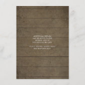 ひまわり 花 秋のカボチャの結婚式 詳細 エンクロージャーカード (裏面)