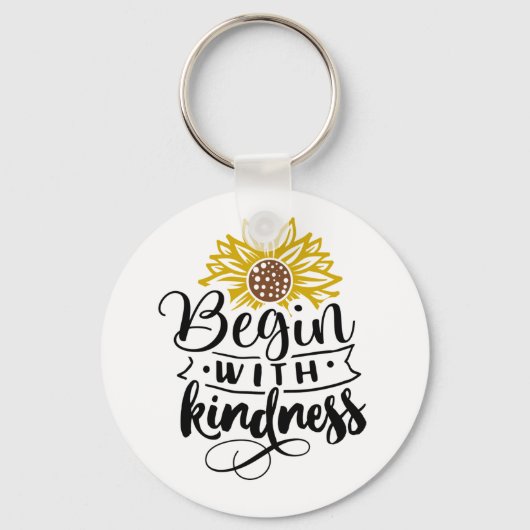 ひまわり |親切から始める キーホルダー (正面)