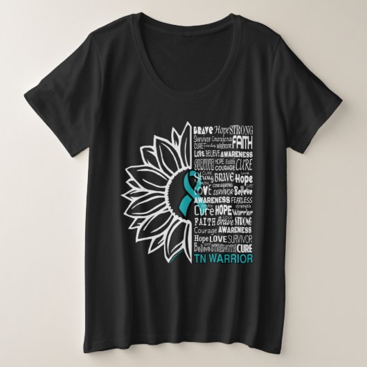 ひまわり/言葉…TN プラスサイズTシャツ (デザイン正面)