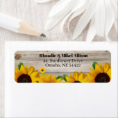 ひまわり 返送先住所 ラベル (インサイチュ)