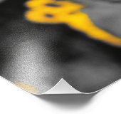 ひまわり：黄色い色のスプラッシュ フォトプリント            (角)