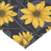 ひまわり、黄色と青の野生のひまわり テーブルクロス (アングル)