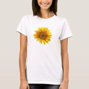 ひまわり。黄色素朴い花。国のフローラ Tシャツ