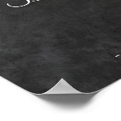 ひまわり 黒板 秋のベイビーシャワー ポスター (角)