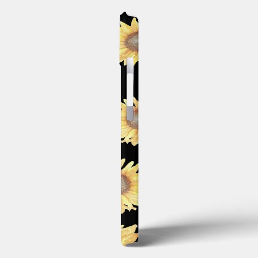 ひまわり（黒） Case-Mate iPhoneケース (裏面 / 左)