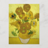 ひまわり (15本) ポストカード (正面)