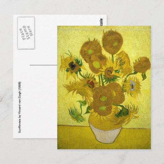 ひまわり（1889） ポストカード (正面/裏面)