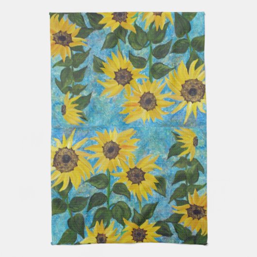ひまわり#3 – キッチンタオル (縦)