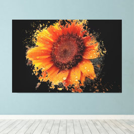 ひまわり 60" x 40" ラッピング キャンバスプリント