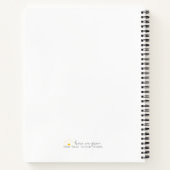 ひまわり「All My Brilliantアイディア」ノートブック ノートブック (裏面)