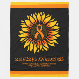 ひまわり/Awareness...RSD/CRPS フリースブランケット
