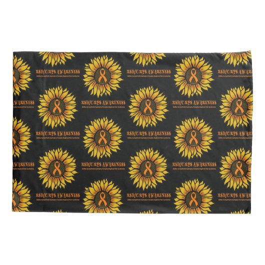 ひまわり/Awareness...RSD/CRPS 枕カバー (裏面-左)