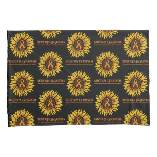ひまわり/Awareness...RSD/CRPS 枕カバー (正面右)
