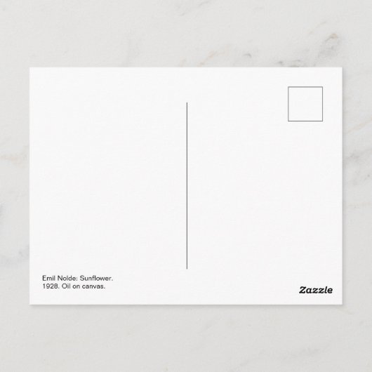 ひまわり | Emil Node | ポストカード (裏面)