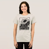 ひまわり (Helianthus annuus)  トライブレンドＴシャツ (正面全面)