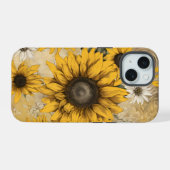ひまわり iPhone 15ケース (裏面横)