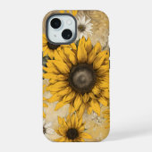 ひまわり iPhone 15ケース (裏面)