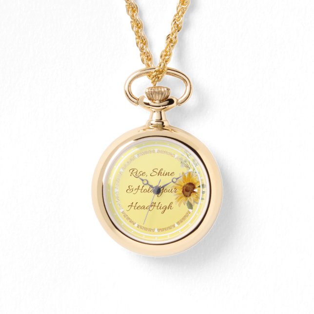 ひまわり – Rise、Shine & Hold Your Head High 腕時計 (正面)