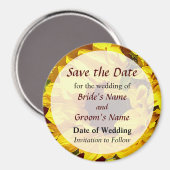 ひまわり Save the Date マグネット (正面/裏面)