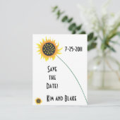 ひまわり Save the Date 発表 招待状 (スタンド正面)