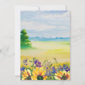 ひまわり | Wild Meadow Summer 素朴結婚's 招待状 (裏面)