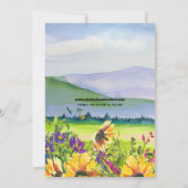 ひまわり | Wild Meadow Summer 結婚's Photo セーブザデート (裏面)