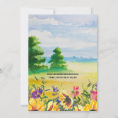 ひまわり | Wild Meadow Summer 結婚's Photo セーブザデート (裏面)