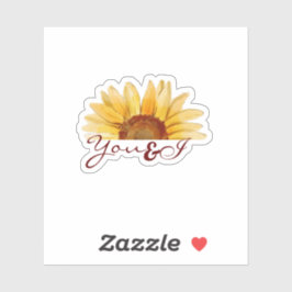 ひまわり「You & I」トレンディー美学 シール