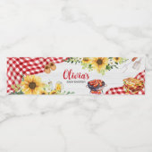 ひまわりBBQベビーシャワー ペットボトルラベル (シングルラベル)