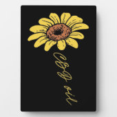 ひまわりCBD油 – ひまわりおもしろい恋人ギフト フォトプラーク (正面)