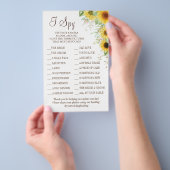 ひまわりIスパイウェディングレセプションゲームカード チラシ (ハンドル)