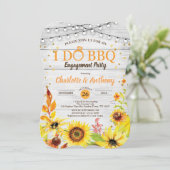 ひまわりI do BBQ婚約パーティ 招待状 (スタンド正面)