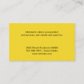 ひまわりII |黄ストライプ色 名刺 (裏面)