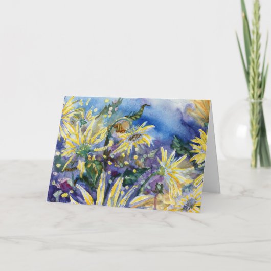 「ひまわりIII」ノテ空白のカード サンキューカード (正面)