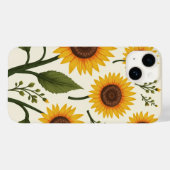 ひまわりiPhone 14ケース Case-Mate iPhoneケース (裏面 (横))