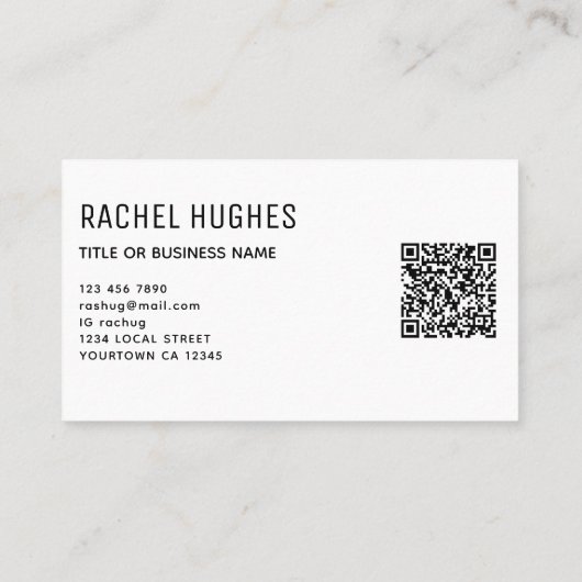 ひまわりQRコード 名刺 (裏面)