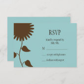 ひまわりRSVPオンブルー 出欠カード (正面/裏面)