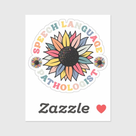 ひまわりSLP言語病理医ギフト シール (シート)