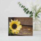 ひまわ感謝していり ポストカード (スタンド正面)