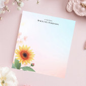 ひまエレガントのパーソナライズされた花 ノートパッド