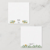 ひまエレガントわり空白のありがとう ノートカード (正面/裏面)